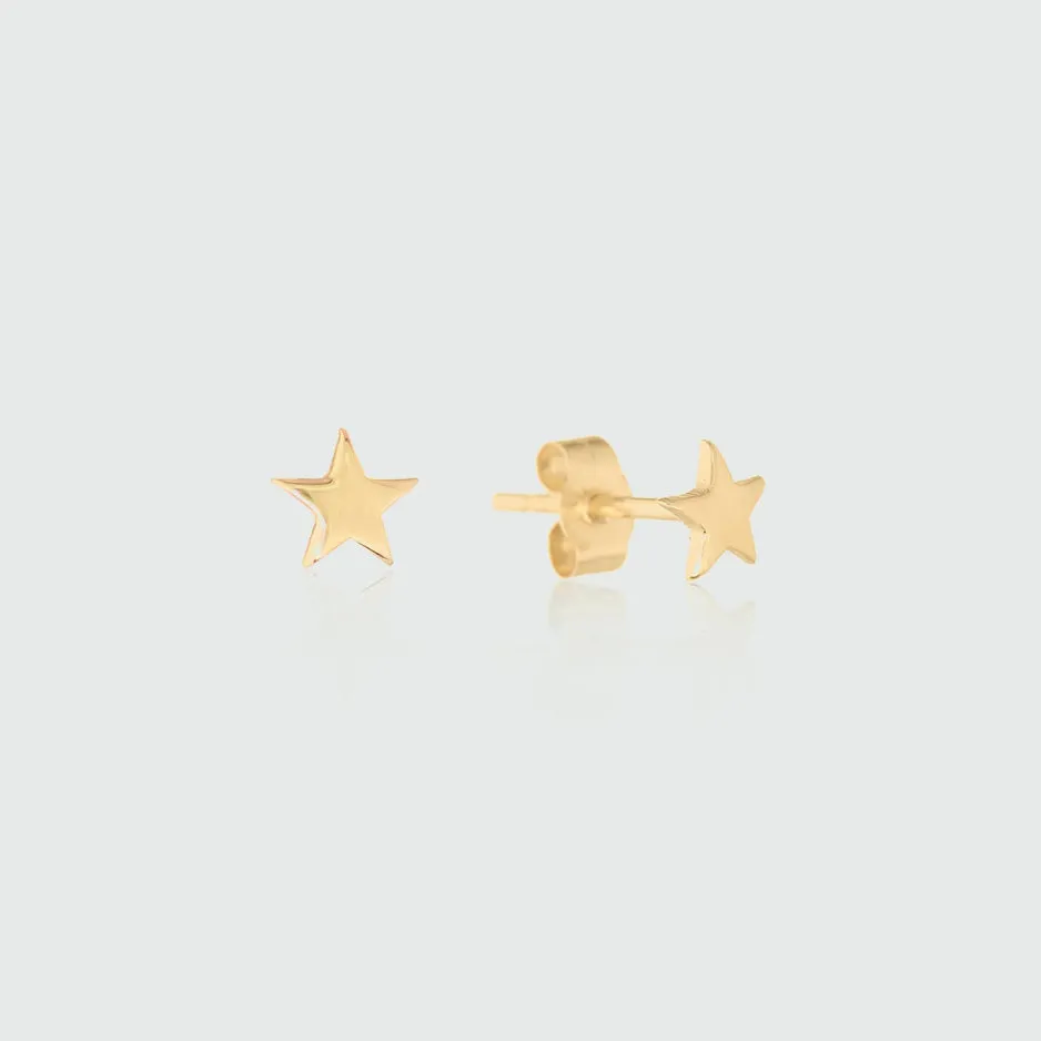 Soho Gold Vermeil Star Stud Earrings