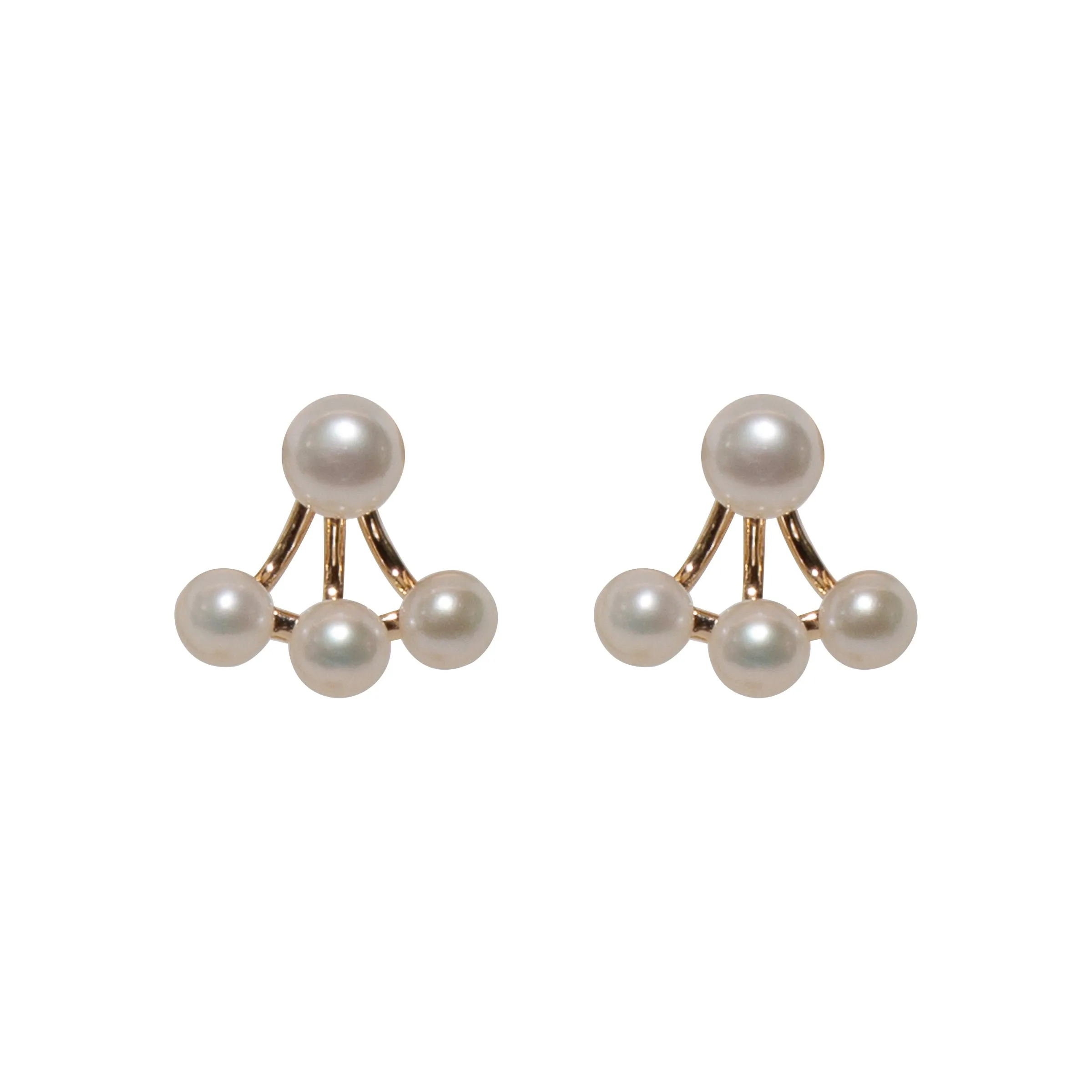 Starry Tri-Pearl Studs