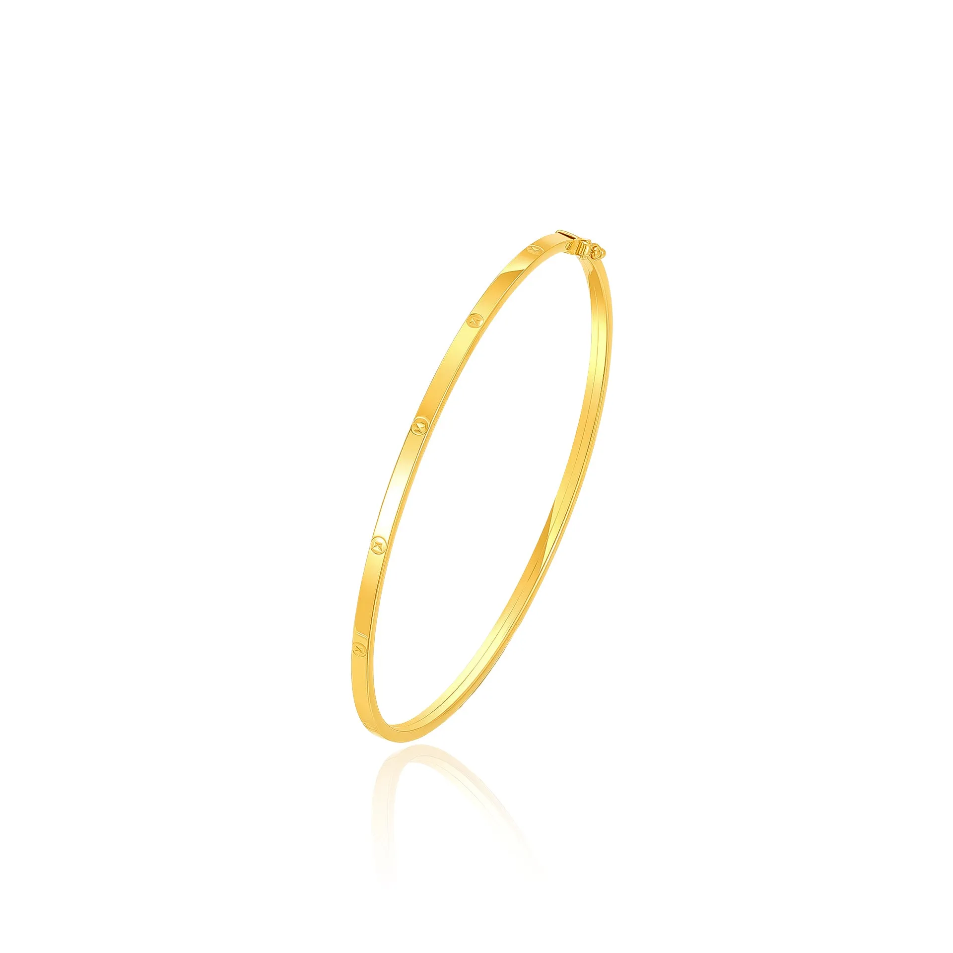 TAKA Jewellery 916 Gold Round Shaped Bangle