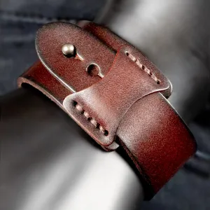 Tamascio Javier Leather Cuff Bracelet