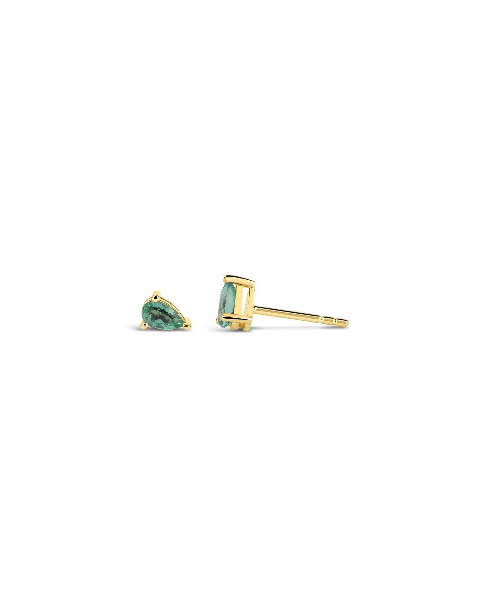 Teardrop Tourmaline Studs