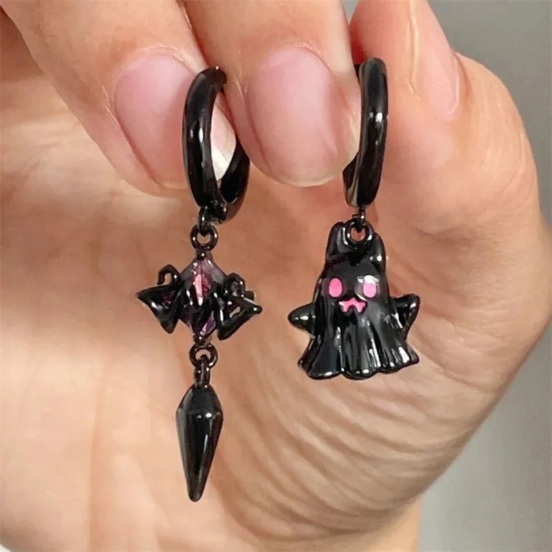 TEEK - Skull Skeleton Drop Earrings