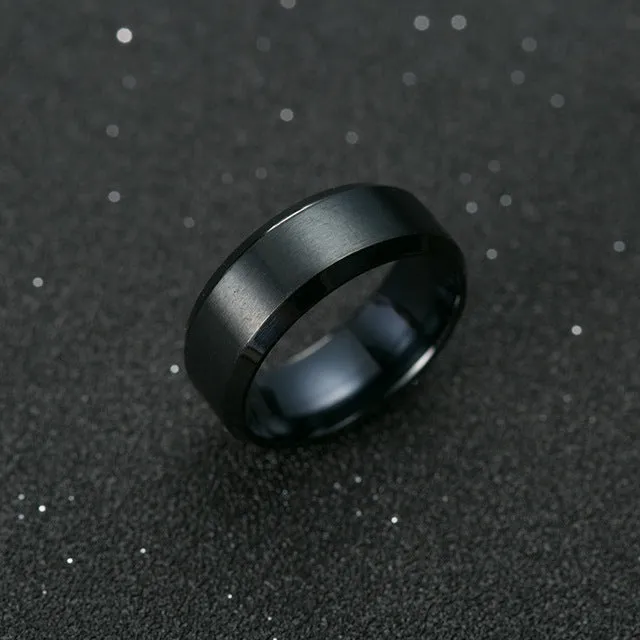 Titanium Black Luxury Ring