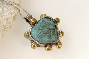 TURQUOISE HEART NECKLACE